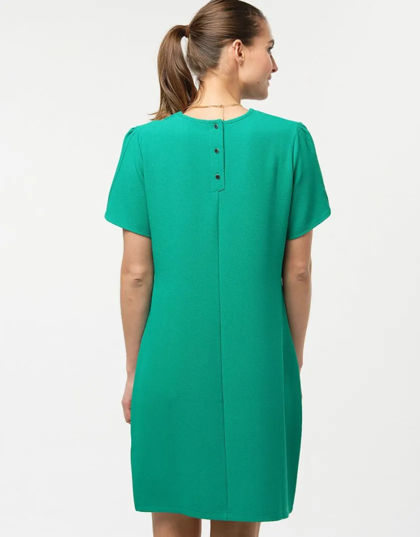 Fashion Robe chic crêpe vert Robes|Robes & Jupes