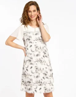 Hot Robe chic écrue à volants Robes|Robes & Jupes