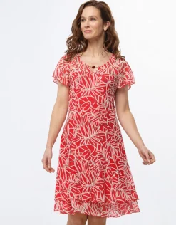 New Robe chic dentelle rouge Robes|Robes & Jupes