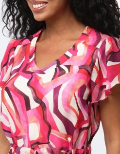 Online Robe chic imprimé rose Robes|Robes & Jupes