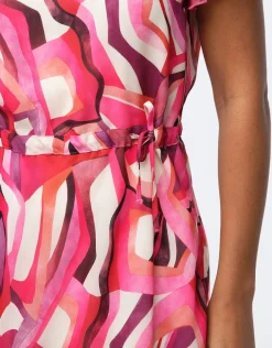 Online Robe chic imprimé rose Robes|Robes & Jupes