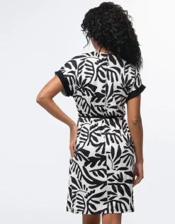 Clearance Robe chic motif noir Robes|Robes & Jupes