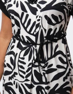 Clearance Robe chic motif noir Robes|Robes & Jupes
