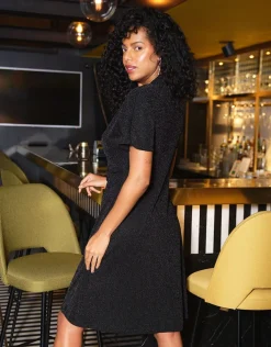 New Robe chic noir argent Robes|Robes & Jupes