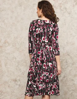Hot Robe chic noir motif Robes|Robes & Jupes