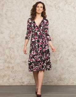 Hot Robe chic noir motif Robes|Robes & Jupes