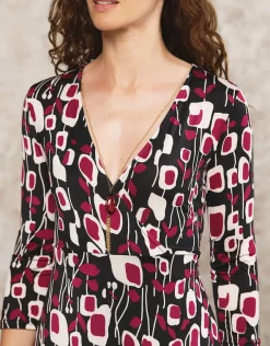 Hot Robe chic noir motif Robes|Robes & Jupes