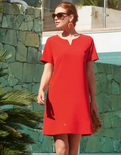 Clearance Robe chic rouge Robes|Robes & Jupes
