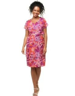 Hot Robe chic violet coton Robes|Robes & Jupes