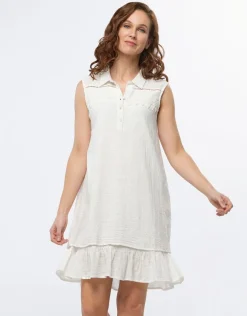 Clearance Robe coton écru Robes|Robes & Jupes