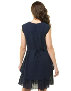 Sale Robe coton marine Robes|Robes & Jupes