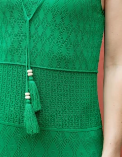 Discount Robe crochet vert Robes|Robes & Jupes