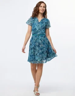 New Robe dentelle bleu Robes|Robes & Jupes