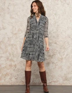 Sale Robe dentelle noir blanc Robes|Robes & Jupes