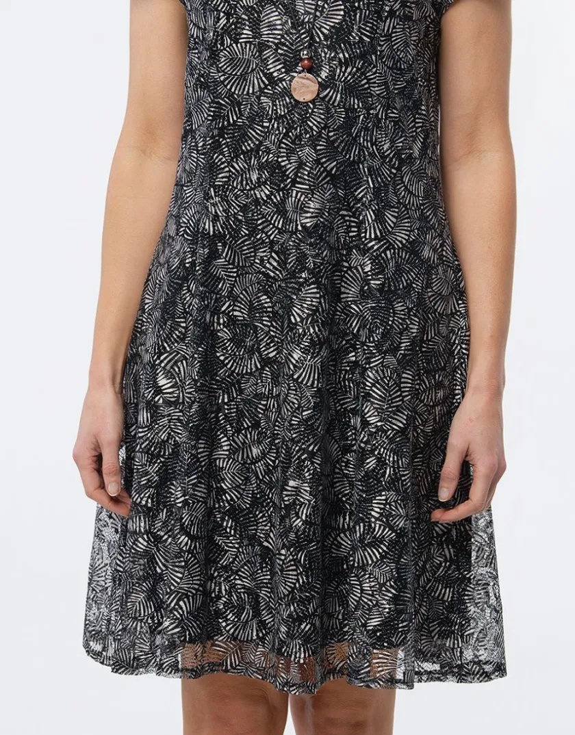 Clearance Robe dentelle noir motif Robes|Robes & Jupes