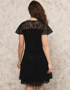 Outlet Robe dentelle noire Robes|Robes & Jupes