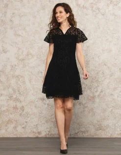 Outlet Robe dentelle noire Robes|Robes & Jupes