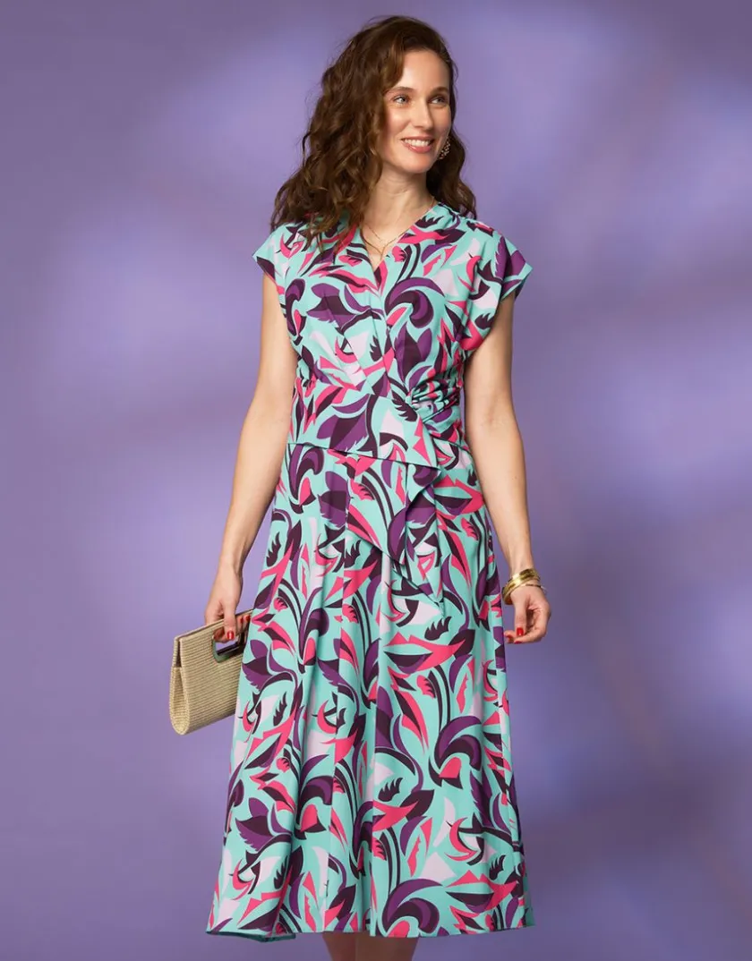 Discount Robe drapée imprimée Robes|Robes & Jupes