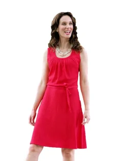 Online Robe en crépon orange Robes|Robes & Jupes