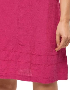 Fashion Robe fuchsia 100% lin Robes|Robes & Jupes