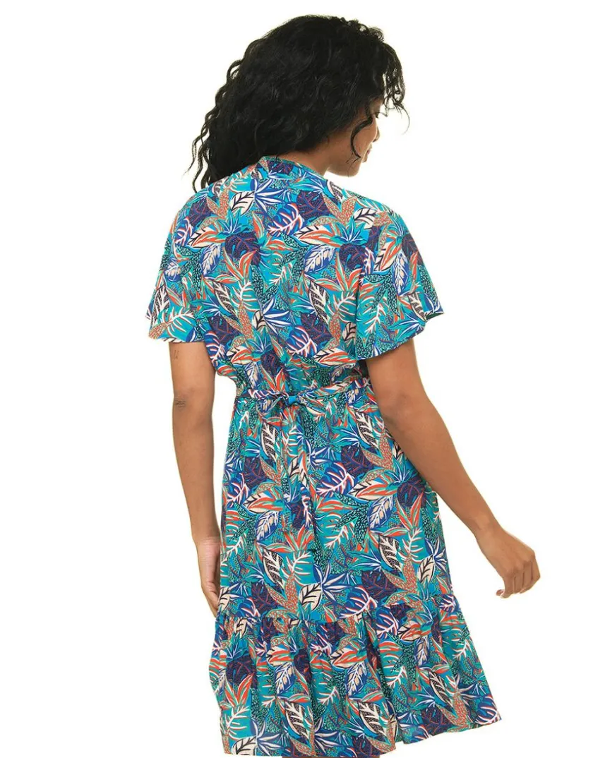 Best Robe imprimé bleu Robes|Robes & Jupes