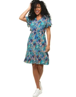 Best Robe imprimé bleu Robes|Robes & Jupes