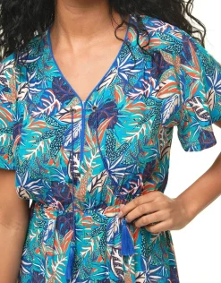 Best Robe imprimé bleu Robes|Robes & Jupes