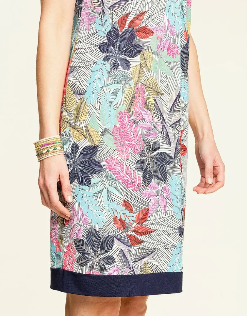 Outlet Robe imprimé bleu rose Robes|Robes & Jupes