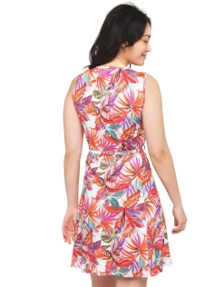 Fashion Robe imprimé coton rouge Robes|Robes & Jupes