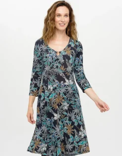 Sale Robe imprimée bleue Robes|Robes & Jupes