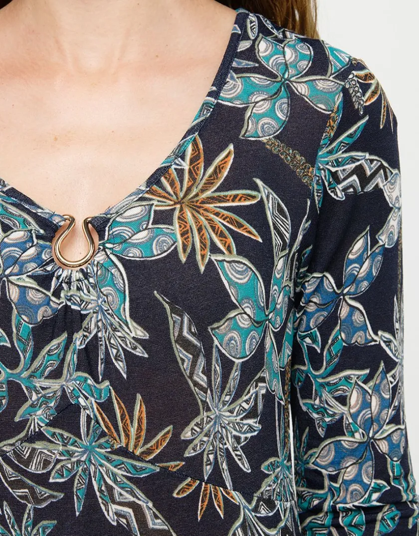 Sale Robe imprimée bleue Robes|Robes & Jupes