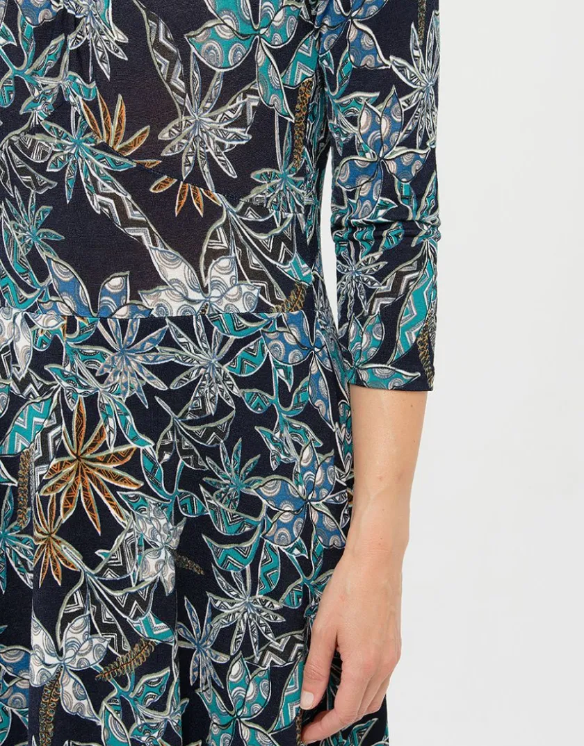 Sale Robe imprimée bleue Robes|Robes & Jupes