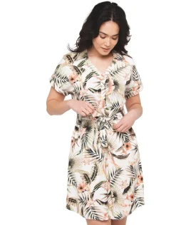 Clearance Robe imprimée écru Robes|Robes & Jupes