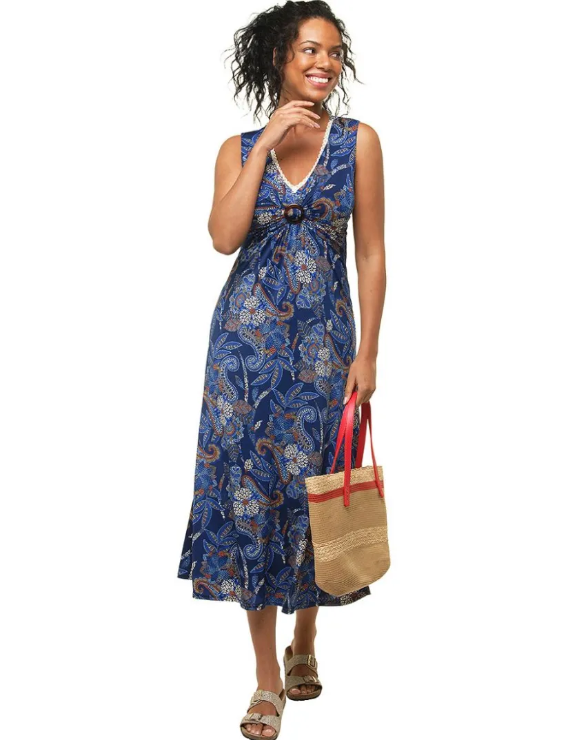 Clearance Robe longue bleu Robes|Robes & Jupes