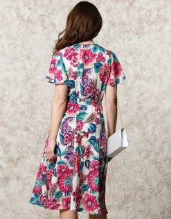 Fashion Robe longue motif fleuri Robes|Robes & Jupes