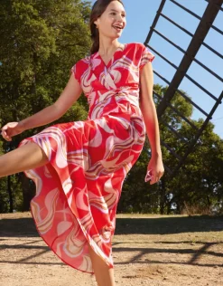 Outlet Robe longue rose chic Robes|Robes & Jupes