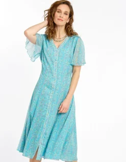 Sale Robe longue turquoise Robes|Robes & Jupes