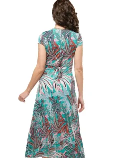 Outlet Robe longue turquoise Robes|Robes & Jupes