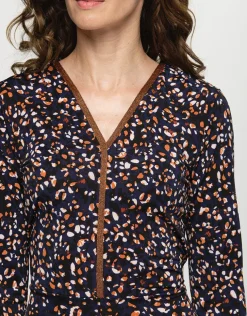 Online Robe maille fluide bleue Robes|Robes & Jupes