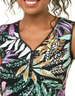 Discount Robe motif coton modal Robes|Robes & Jupes