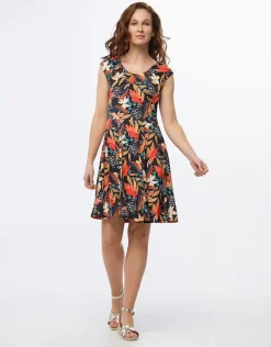 Fashion Robe motif fleuri Robes|Robes & Jupes
