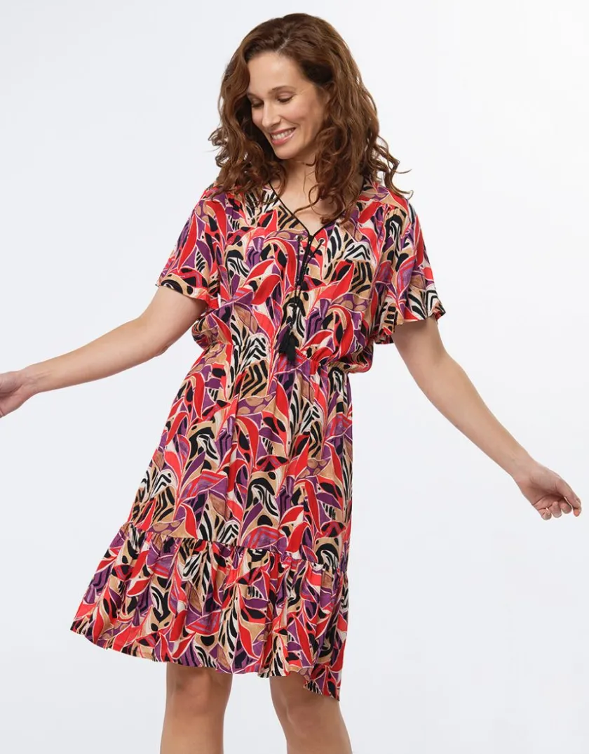 Hot Robe motif rouge Robes|Robes & Jupes