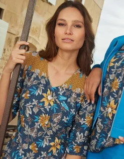 New Robe motifs floraux bleu Robes|Robes & Jupes