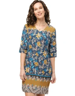 New Robe motifs floraux bleu Robes|Robes & Jupes