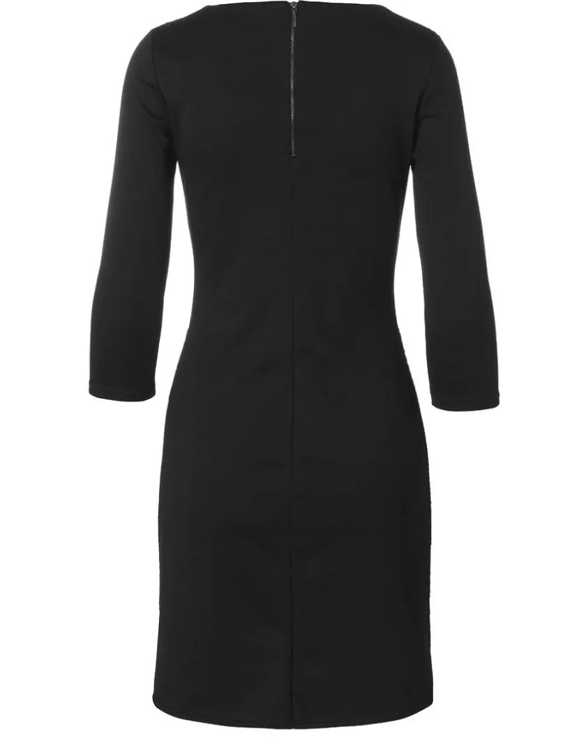 Outlet Robe noire plissée Robes|Robes & Jupes