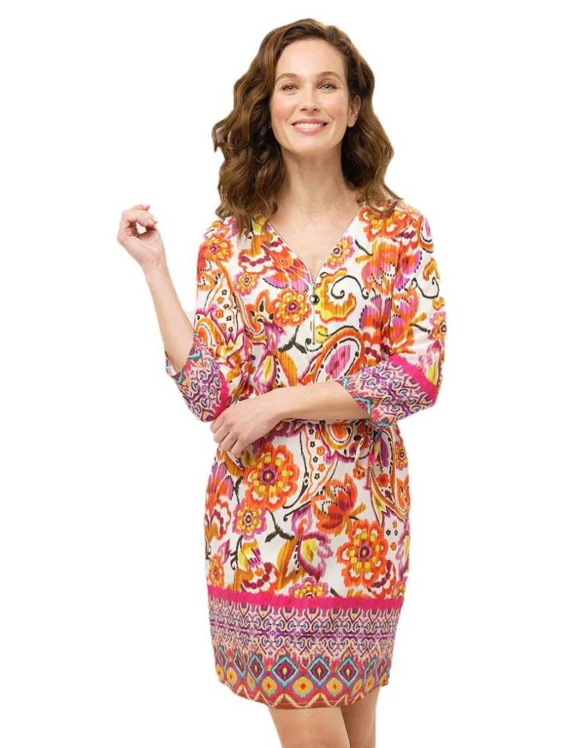 Best Robe orange imprimée Robes|Robes & Jupes