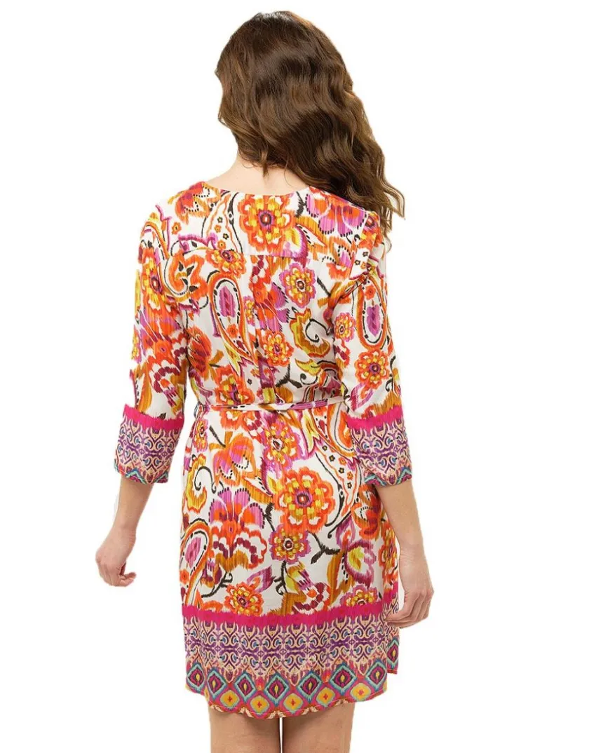 Best Robe orange imprimée Robes|Robes & Jupes