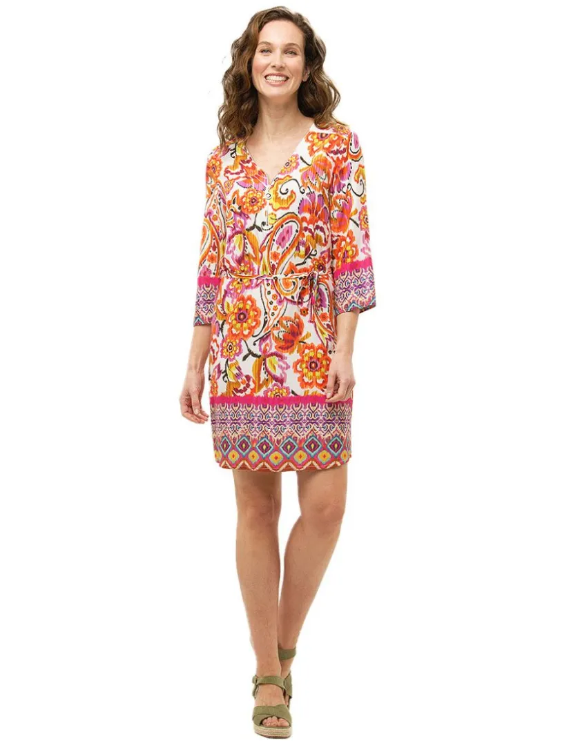 Best Robe orange imprimée Robes|Robes & Jupes