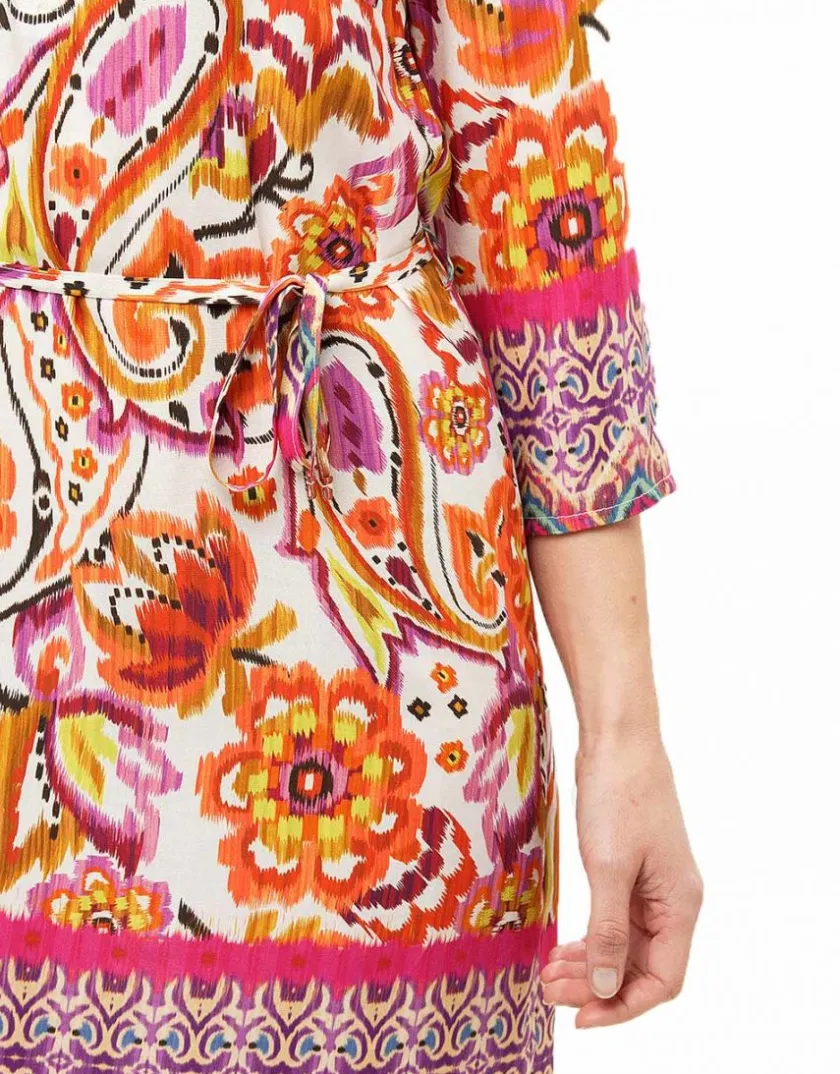 Best Robe orange imprimée Robes|Robes & Jupes