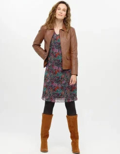 Clearance Robe plissée imprimée Robes|Robes & Jupes